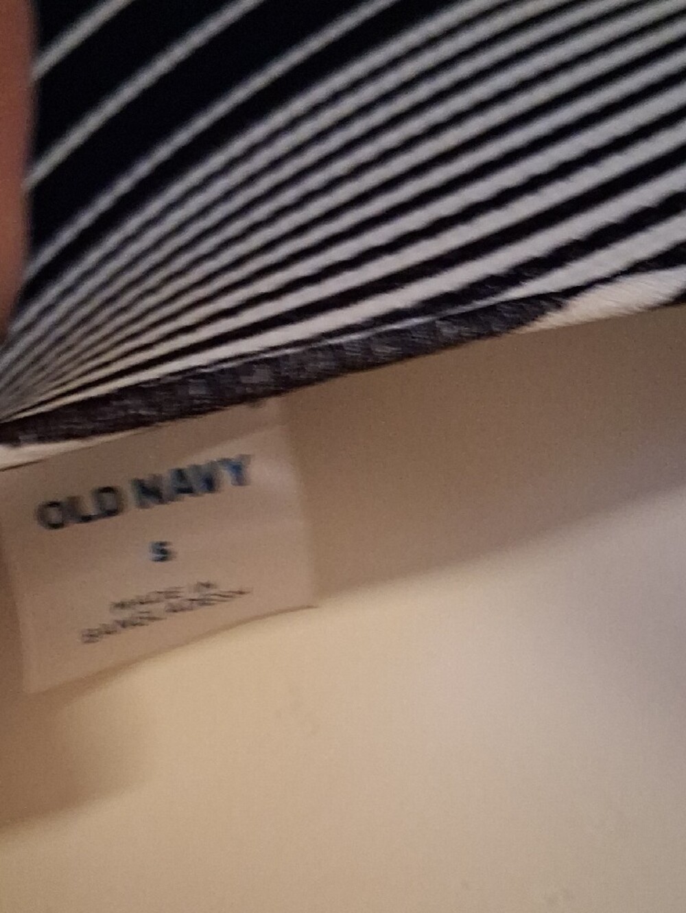 Old Navy Black and White Striped Cutout Ring One-Piece Swimsuit - Picture 4 of 5